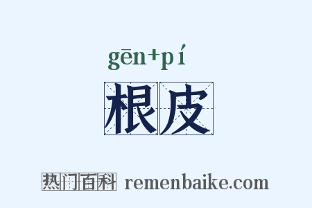 根皮是什么意思的图片
